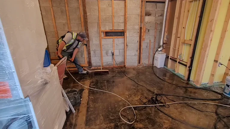 how to clean a flooded basement